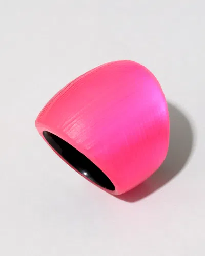 Alexis Bittar Lucite Block Ring In Neon Pink
