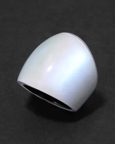 Alexis Bittar Lucite Block Ring- In Metallic