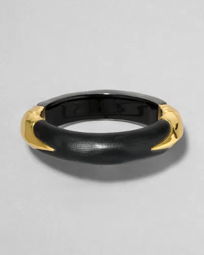 Alexis Bittar Lucite Claw Hinge Bracelet- In Black