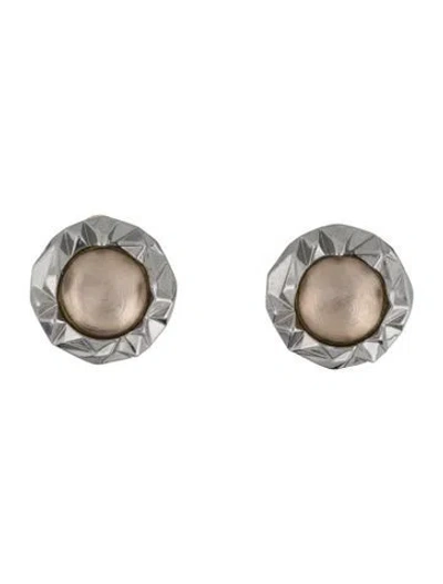 Pre-owned Alexis Bittar Lucite Clip-on Earrings In Multi