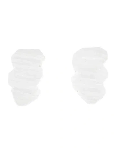 Pre-owned Alexis Bittar Lucite Clip-on Earrings In Multicolor