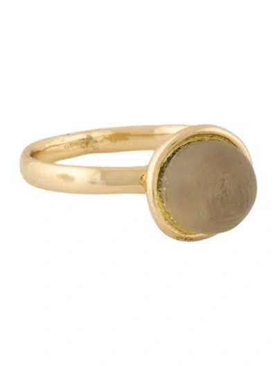 Pre-owned Alexis Bittar Lucite Cocktail Ring In Transparent