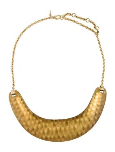 Pre-owned Alexis Bittar Lucite Collar Necklace, 18.25" In Black/neutrals