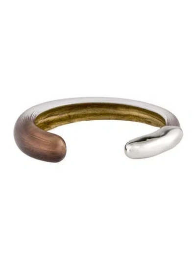 Pre-owned Alexis Bittar Lucite Cuff Bracelet, 6" In Multicolor