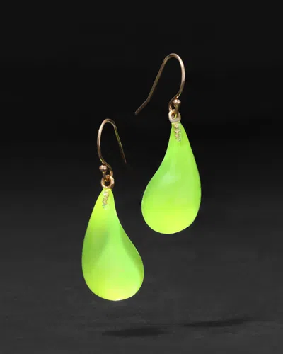 Alexis Bittar Lucite Dewdrop Earring- In Green