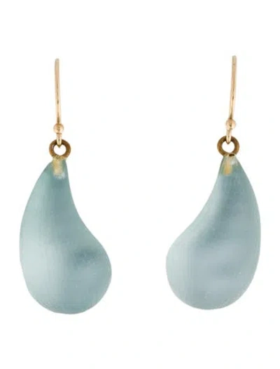 Pre-owned Alexis Bittar Lucite Dewdrop Earrings In Multi