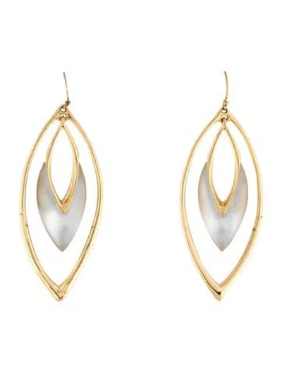 Pre-owned Alexis Bittar Lucite Drop Earrings In Clear