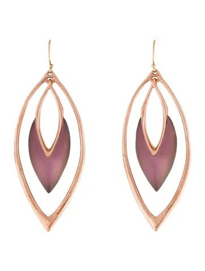 Pre-owned Alexis Bittar Lucite Drop Earrings In Multi