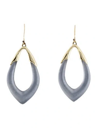 Pre-owned Alexis Bittar Lucite Drop Earrings In Multi