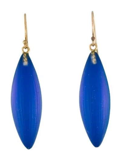 Pre-owned Alexis Bittar Lucite Drop Earrings In Multi