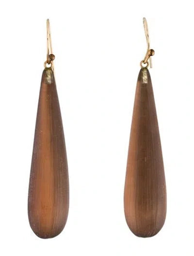 Pre-owned Alexis Bittar Lucite Drop Earrings In Multi