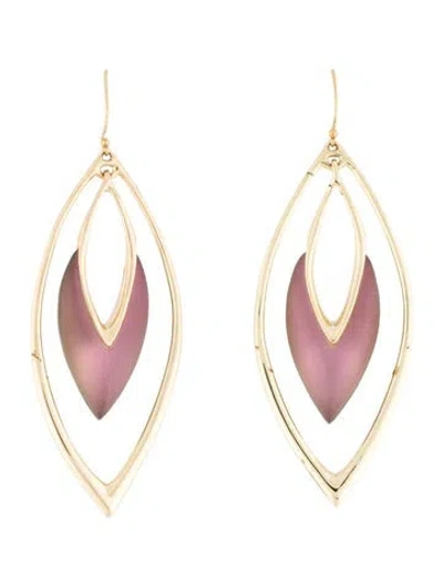 Pre-owned Alexis Bittar Lucite Drop Earrings In Multi