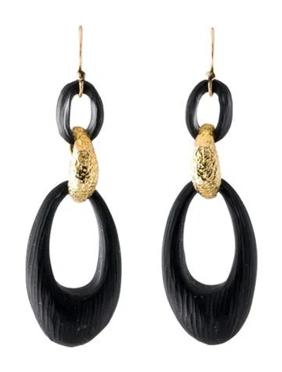 Pre-owned Alexis Bittar Lucite Drop Earrings In Multi