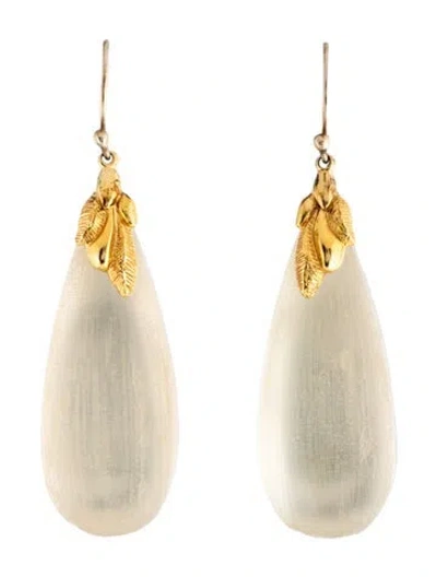 Pre-owned Alexis Bittar Lucite Drop Earrings In Multicolor