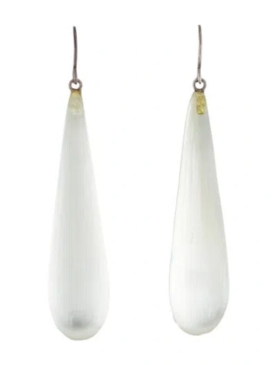 Pre-owned Alexis Bittar Lucite Drop Earrings In Multicolor