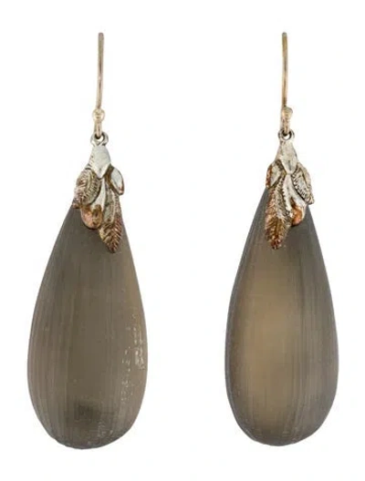 Pre-owned Alexis Bittar Lucite Drop Earrings In Multicolor