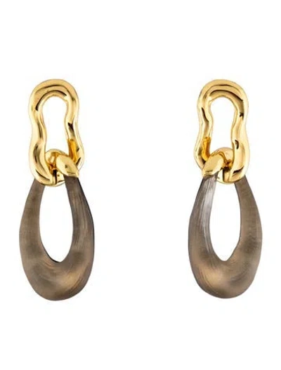 Pre-owned Alexis Bittar Lucite Drop Earrings In Multicolor