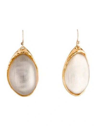 Pre-owned Alexis Bittar Lucite Drop Earrings In Neutral