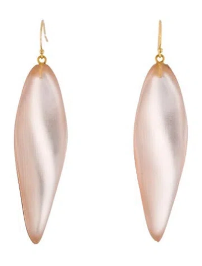 Pre-owned Alexis Bittar Lucite Drop Earrings In Pink