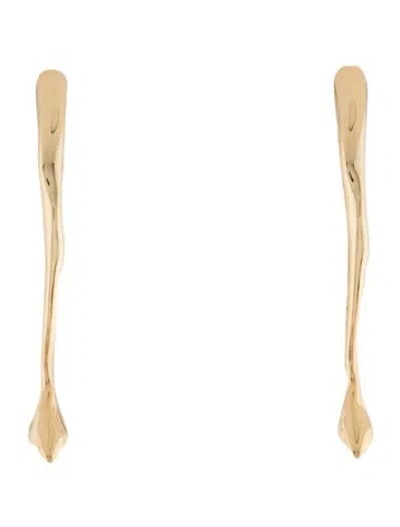 Pre-owned Alexis Bittar Lucite Drop Earrings In Transparent