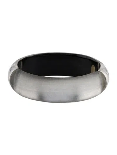 Pre-owned Alexis Bittar Lucite Hinge Bangle Bracelet, 6.5" In Multi