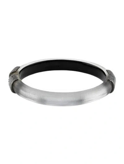 Pre-owned Alexis Bittar Lucite Hinge Bracelet Bangle, 7.5" In Multicolor