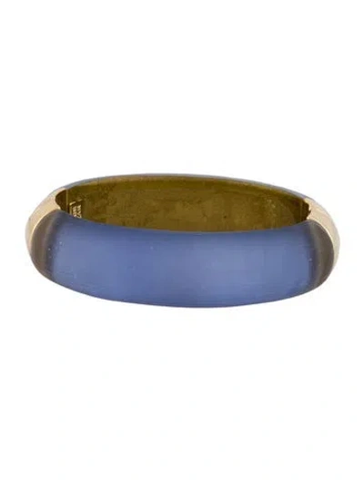 Pre-owned Alexis Bittar Lucite Hinged Bangle, 7" In Multi