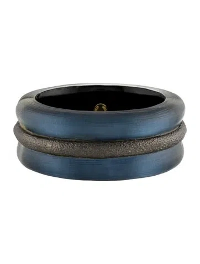 Pre-owned Alexis Bittar Lucite Hinged Bangle, 7" In Multi