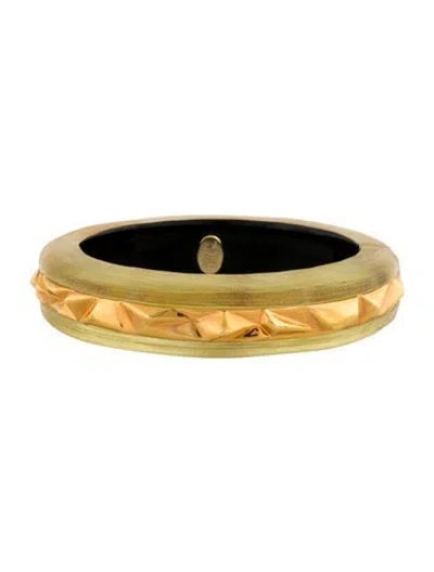 Pre-owned Alexis Bittar Lucite Hinged Bangle, 7.25" In Multi