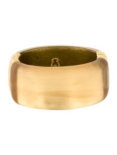 Pre-owned Alexis Bittar Lucite Hinged Bracelet, 7" In Multi