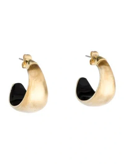Pre-owned Alexis Bittar Lucite Huggie Hoop Earrings In Multi