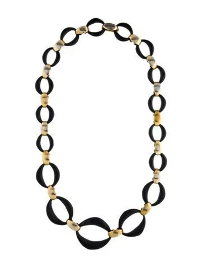 Pre-owned Alexis Bittar Lucite Link Necklace, 28.5" In Multi