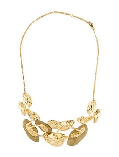 Pre-owned Alexis Bittar Lucite Mosaic Collar Necklace, 17" In Transparent