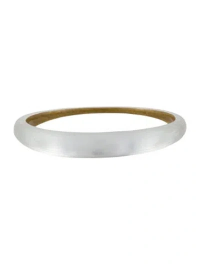 Pre-owned Alexis Bittar Lucite Narrow Bangle, 8" In Multi