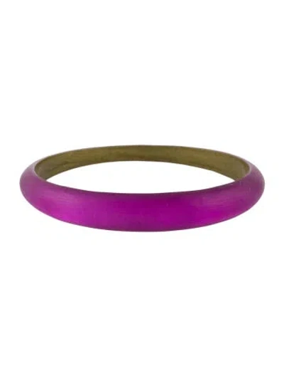 Pre-owned Alexis Bittar Lucite Narrow Bangle, 8.25" In Multi