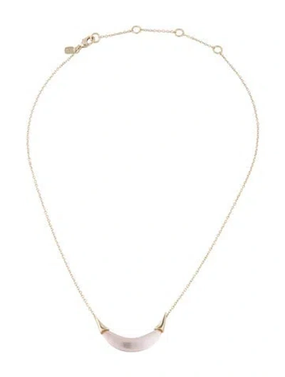 Pre-owned Alexis Bittar Lucite Pendant Necklace, 18.75"