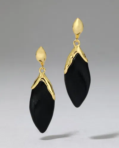 Alexis Bittar Lucite Petal Leverback Earring- In Pink