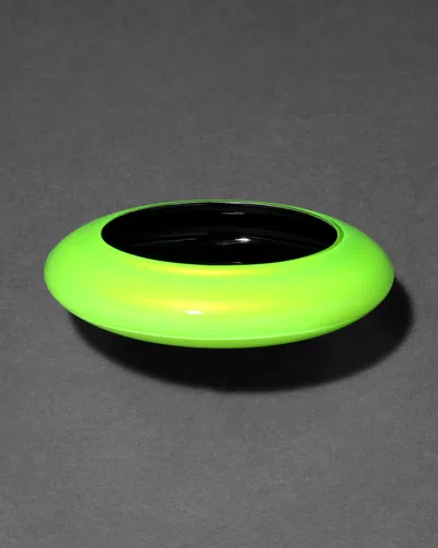 Alexis Bittar Lucite Saucer Bangle Bracelet- In Green