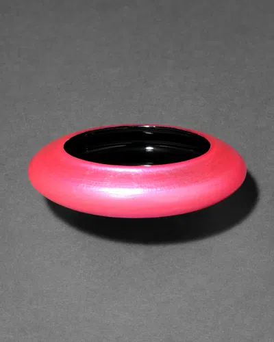 Alexis Bittar Lucite Saucer Bangle Bracelet- In Neon Pink