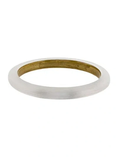Pre-owned Alexis Bittar Lucite Skinny Bangle, 8" In Transparent
