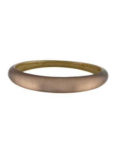 Pre-owned Alexis Bittar Lucite Skinny Tapered Bangle Bracelet, 8.25" In Multicolor
