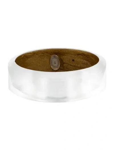 Pre-owned Alexis Bittar Lucite Soft Square Bangle Bracelet, 8" In Multi