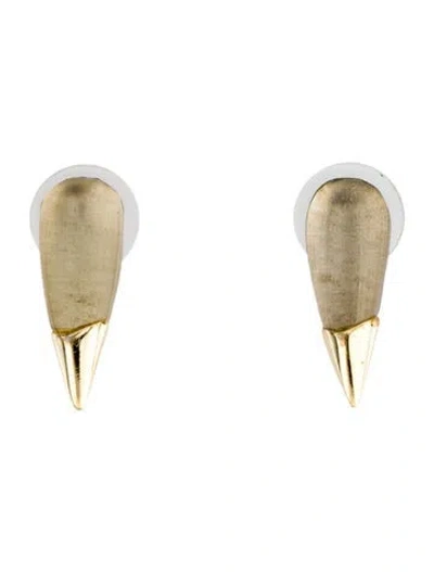 Pre-owned Alexis Bittar Lucite Spear Stud Earrings In Multi