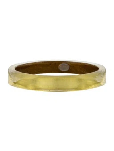 Pre-owned Alexis Bittar Lucite Square Bangle Bracelet, 8" In Multicolor