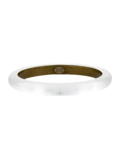 Pre-owned Alexis Bittar Lucite Tapered Bangle Bracelet, 8.25" In Multicolor