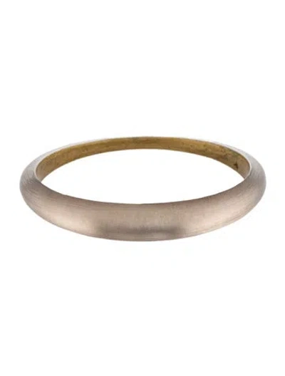 Pre-owned Alexis Bittar Lucite Tapered Bangle Bracelet, 8.25" In Multicolor