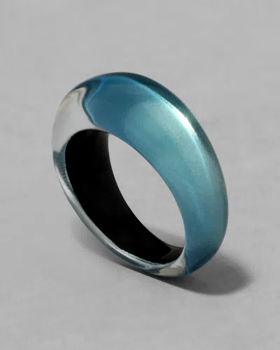 Alexis Bittar Lucite Tapered Ring- In Blue