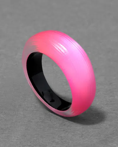 Alexis Bittar Lucite Tapered Ring- In Neon Pink