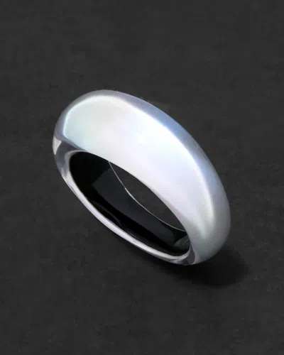 Alexis Bittar Lucite Tapered Ring- In White Opal