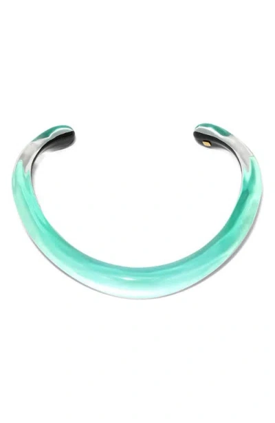 Alexis Bittar Luminous Lucite® Collar Necklace In Mediterranean Opal